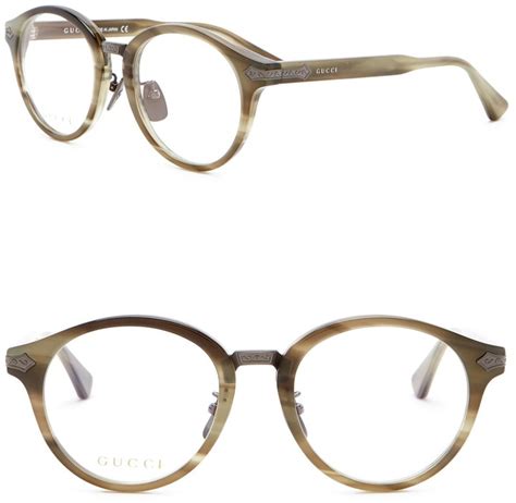 gucci 50mm round optical frames|Gucci optical frames for men.